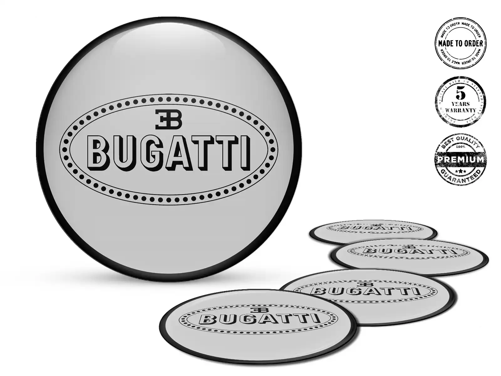 Bugatti Gewölbtes Sticker Logo Stellar Momentum Boost